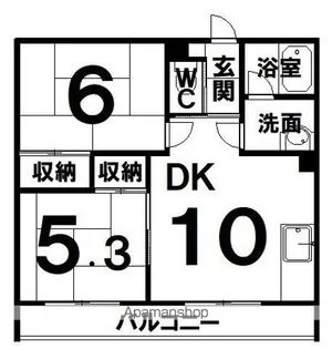 コーポかとう【1階】の間取り